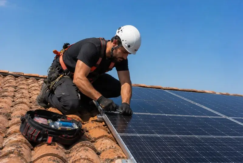 Maintenance et monitoring de panneaux solaires à Saint-Laurent-de-Cerdans