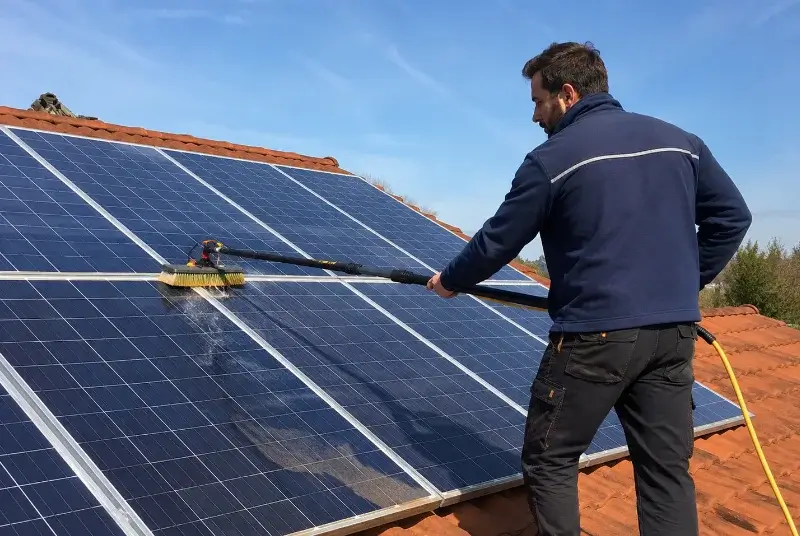 Nettoyage et entretien de panneaux solaires à Saint-Laurent-de-Cerdans