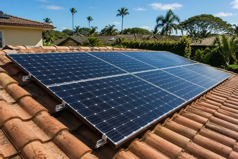 Installation de panneaux solaires à Saint-Laurent-de-Cerdans